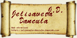 Jelisaveta Dančula vizit kartica